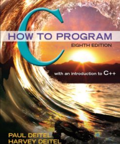 C How to Program , 8th Edition (PDF ebook)