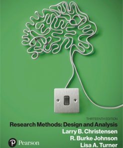 Research Methods, Design, and Analysis 13th Edition – PDF ebook