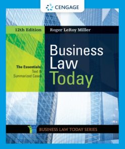 Business Law Today: The Essentials 12th Edition – PDF ebook