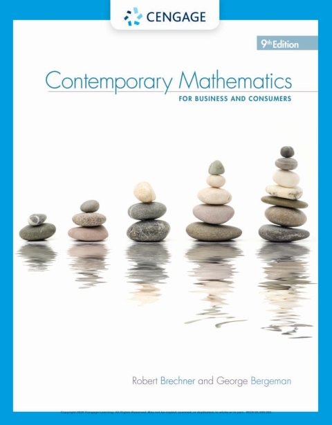 Contemporary Mathematics for Business & Consumers 9th Edition – PDF ebook Contemporary Mathematics for Business & Consumers 9th Edition – PDF ebook
