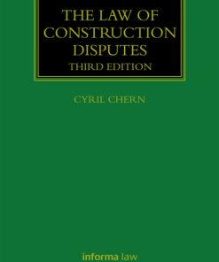 The Law of Construction Disputes 3rd Edition – PDF ebook