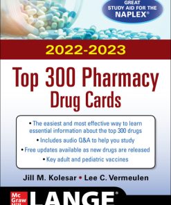 McGraw Hill’s 2022/2023 Top 300 Pharmacy Drug Cards 6th Edition – PDF ebook