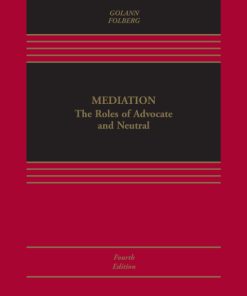 Mediation: The Roles of Advocate and Neutral 4th Edition – PDF ebook