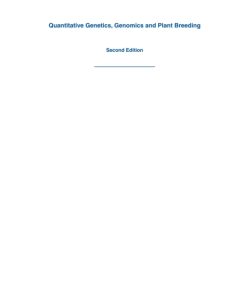 Quantitative Genetics, Genomics and Plant Breeding 2nd Edition – PDF ebook